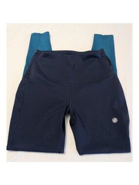 ASICS Women’s High Waist Blue Athletic Leggings Size M Workout Running Pants